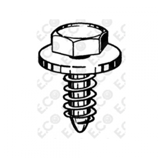 Στριφώνι με ροδέλα 6,5x19mm