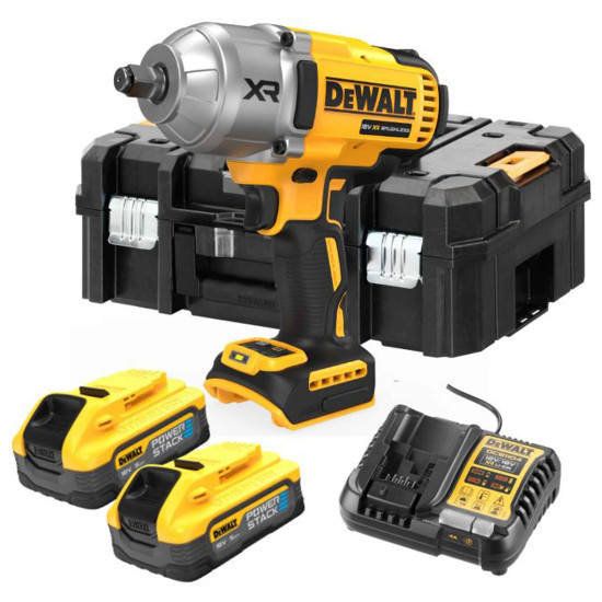 Μπουλονόκλειδο 18V 2x5Ah με Υποδοχή 1/2" DeWALT