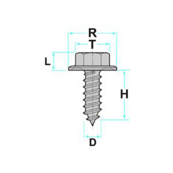 Λάμα/βίδα μαύρη 5,5X14mm (50τεμ) Λάμα/βίδα μαύρη 5,5X14mm (50τεμ)
