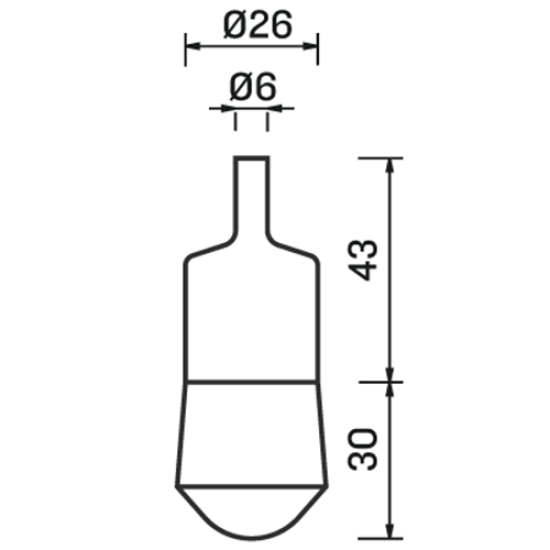 Συρματόβουρτσα με αξονάκι 6 mm Φ26
