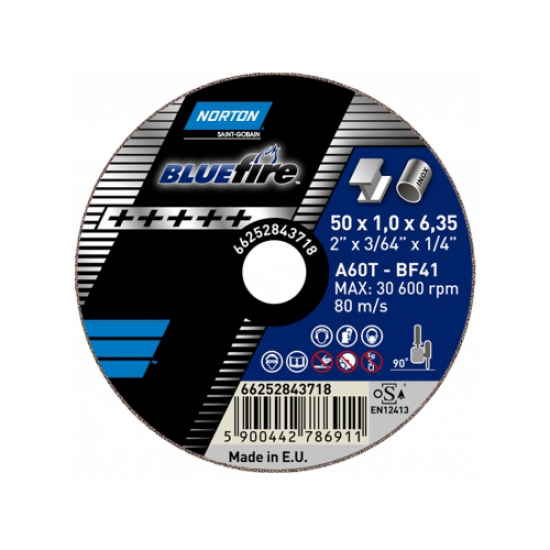 Δίσκος κοπής μικρής διαμέτρου NORTON BLUE FIRE