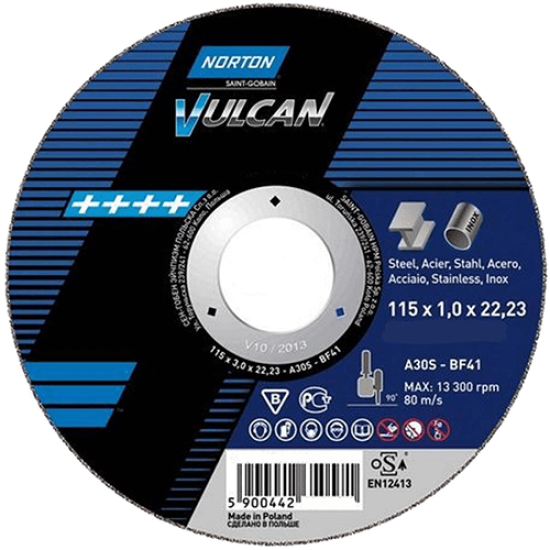 Δίσκος κοπής σιδήρου-ΙΝΟΧ ΝORTON VULCAN