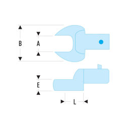 Γερμανικά άκρα δυναμόκλειδου 11'' FACOM