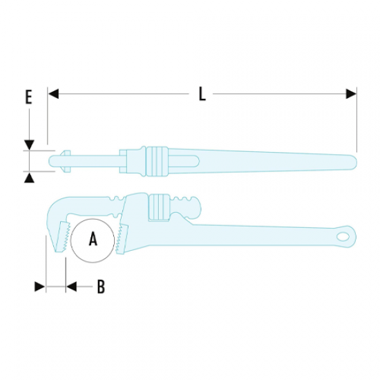 Σωληνοκάβουρας Stillson - Χάλυβας