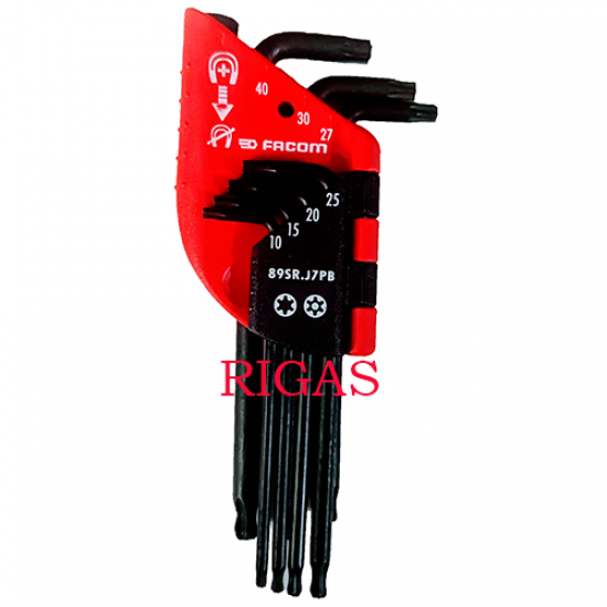 TORX γωνιακά κλειδιά  σε θήκη FACOM 89SR.J7PB