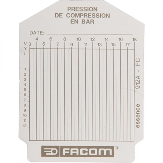 Σετ με κάρτες καταγραφής συμπιεσόμετρου FACOM
