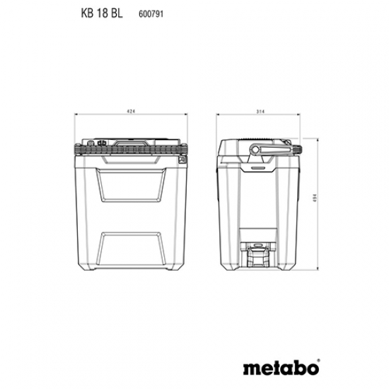 Ψύκτης Μπαταρίας 18 Volt  KB 18 BL με λειτουργία διατήρησης ζεστού