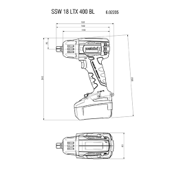 Μπουλονόκλειδο Μπαταρίας 18 Volt SSW 18 LTX 400 BL Μπουλονόκλειδο Μπαταρίας 18 Volt SSW 18 LTX 400 BL