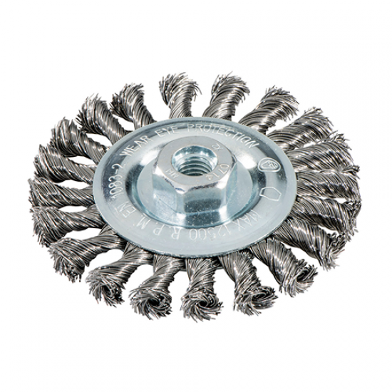 Τροχόβουρτσα στριφτό σύρμα ΙΝΟΧ 0.50mm