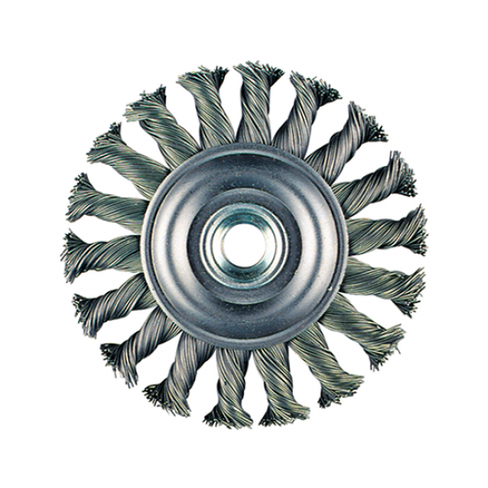 Τροχόβουρτσα στριφτό σύρμα ΙΝΟΧ 0.50mm