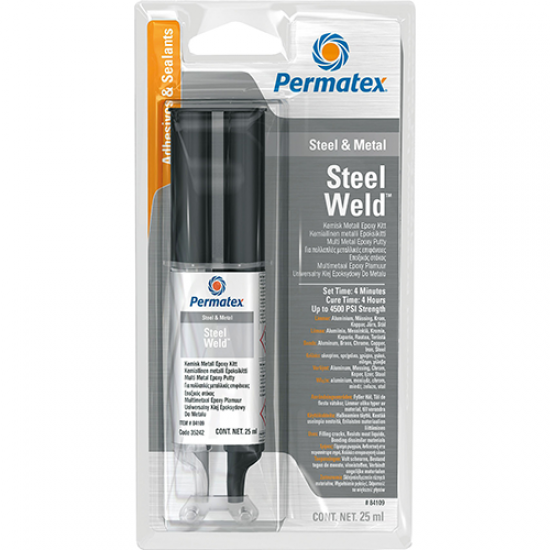 Εποξική κόλλα 2 συστατικών για μέταλλα 4 λεπτών